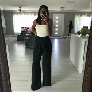 Black wide leg pants NWOT